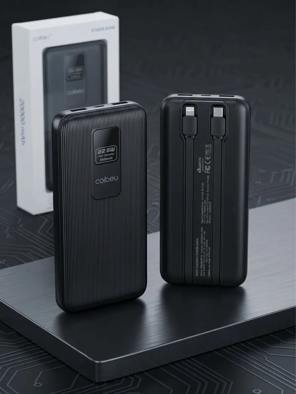 Powerbank carga rápida 22.5w coibeu