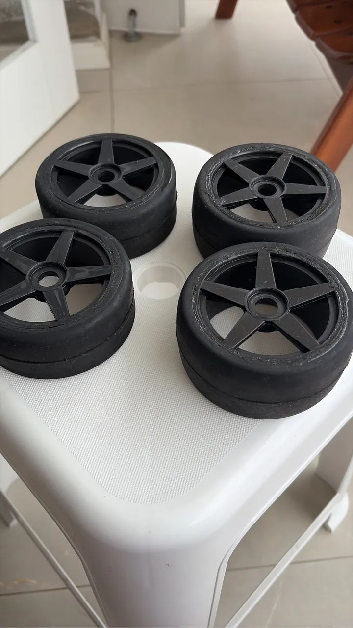 Rodas 17mm automodelo pneu slick