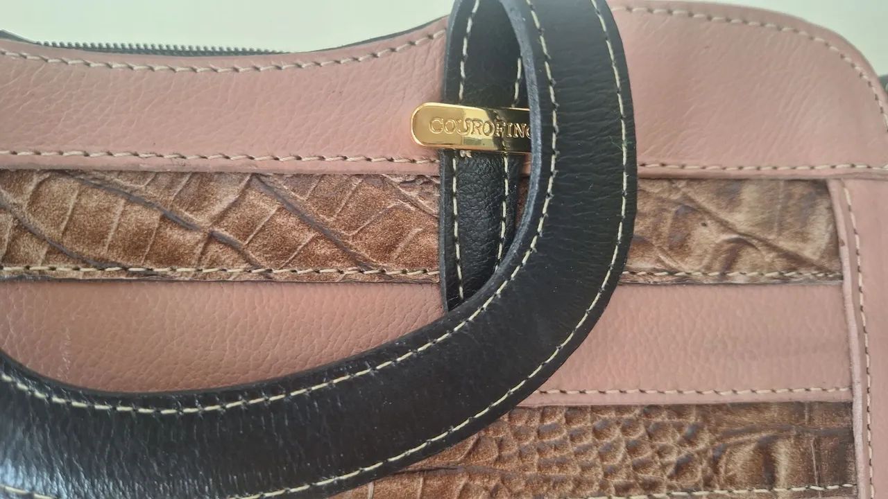Bolsa Couro Fino - Foto 2