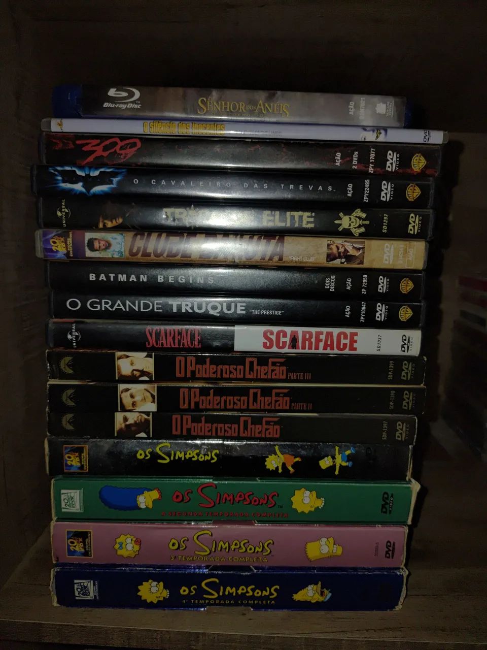 Coleção de DVDs, avulsos e boxs variados