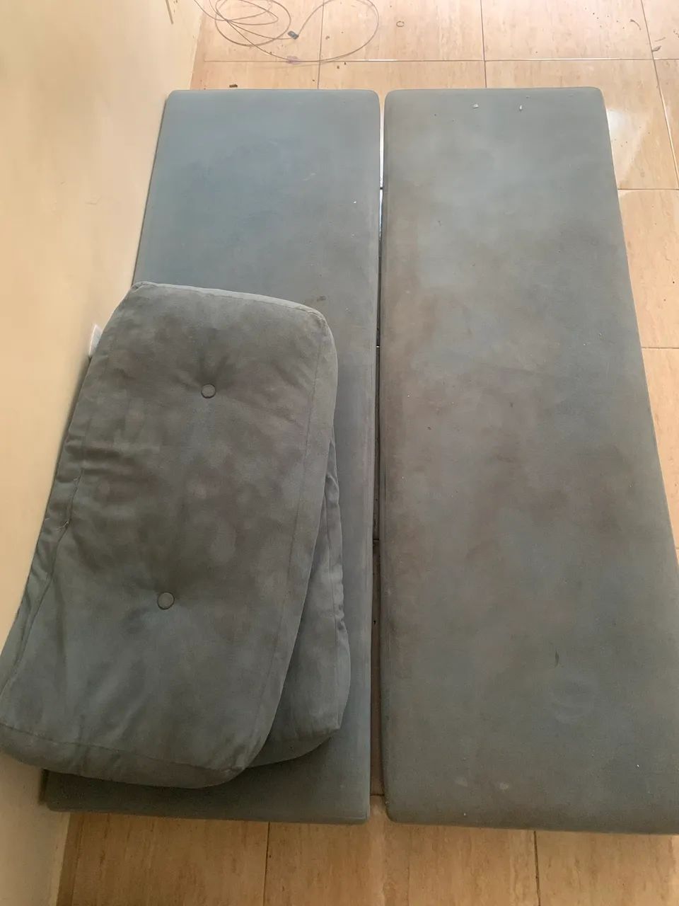Sofá cama azul 