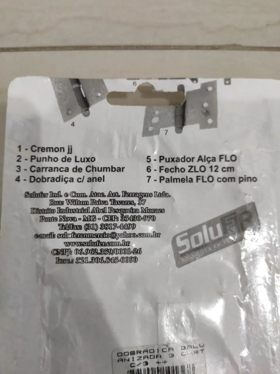 Dobradiças Solufer 3 Polegadas - Novas e Lacradas - Foto 2