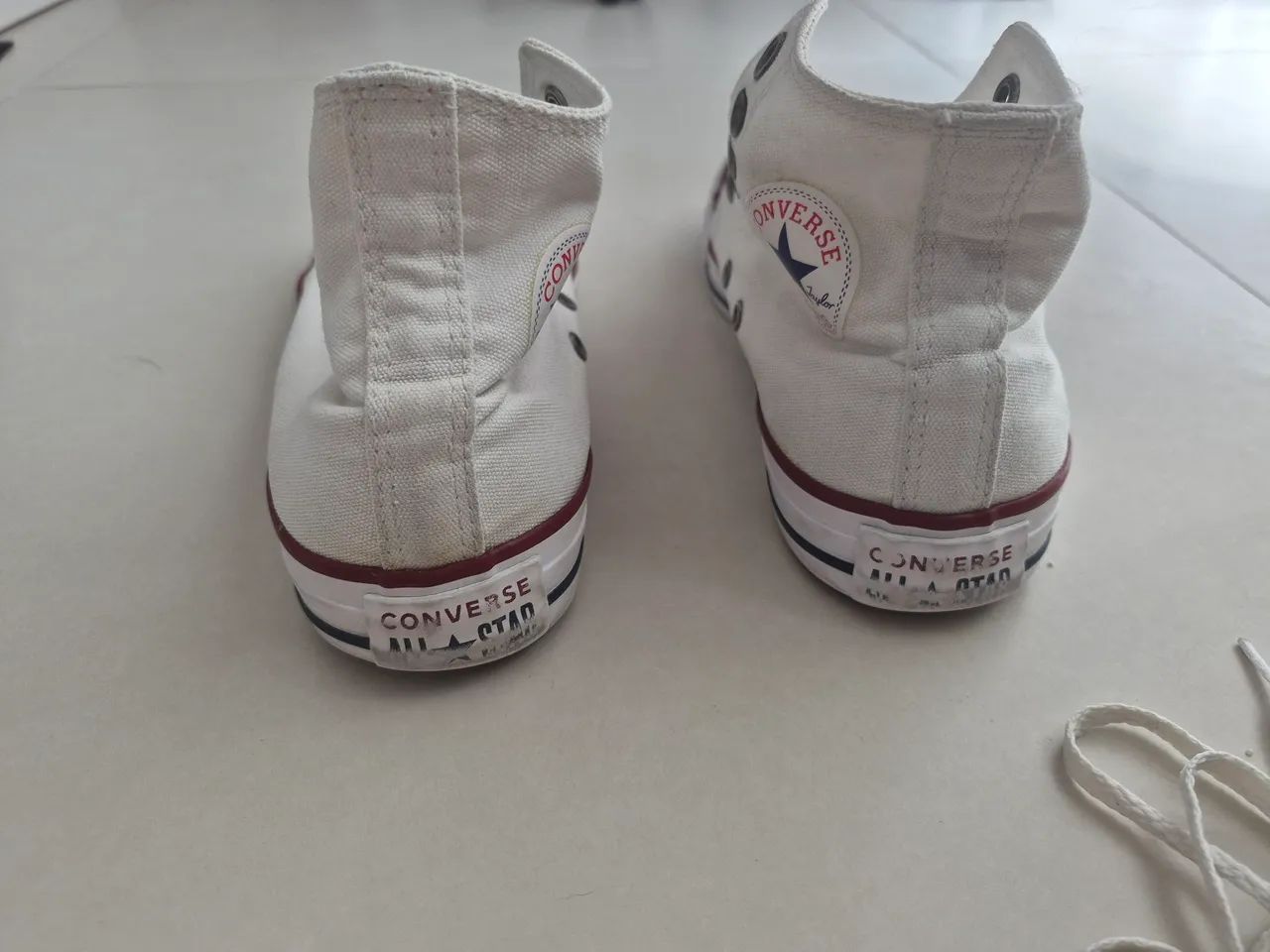 Tênis Converse All star Branco Usado - Foto 3