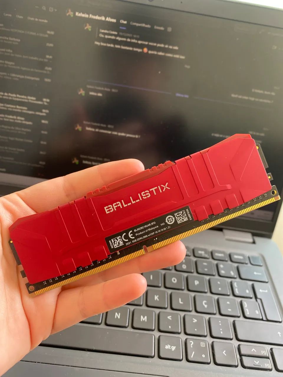 Ballistix DDR4 16GB 2666MHzメモリーx2 計32GB Memória DDR4 Crucial Ballistix Sport LT, 16GB 2666MHz, Red