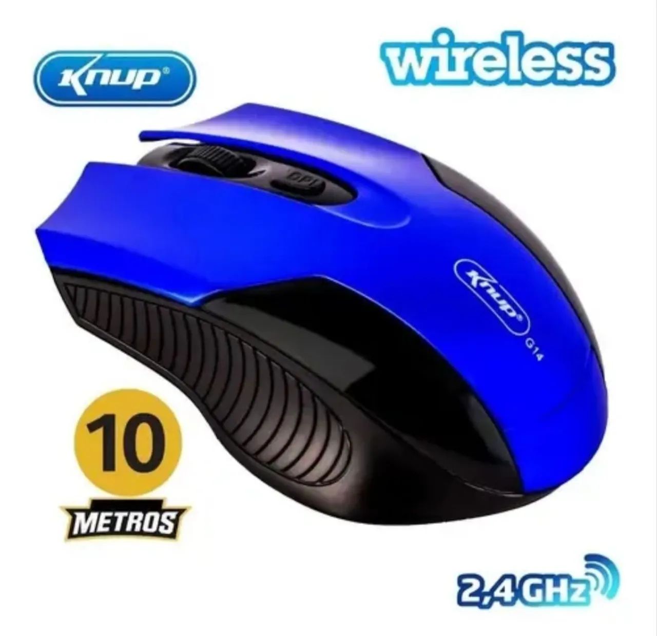 Mouse óptico 2.4G wireless sem fio G13 knup