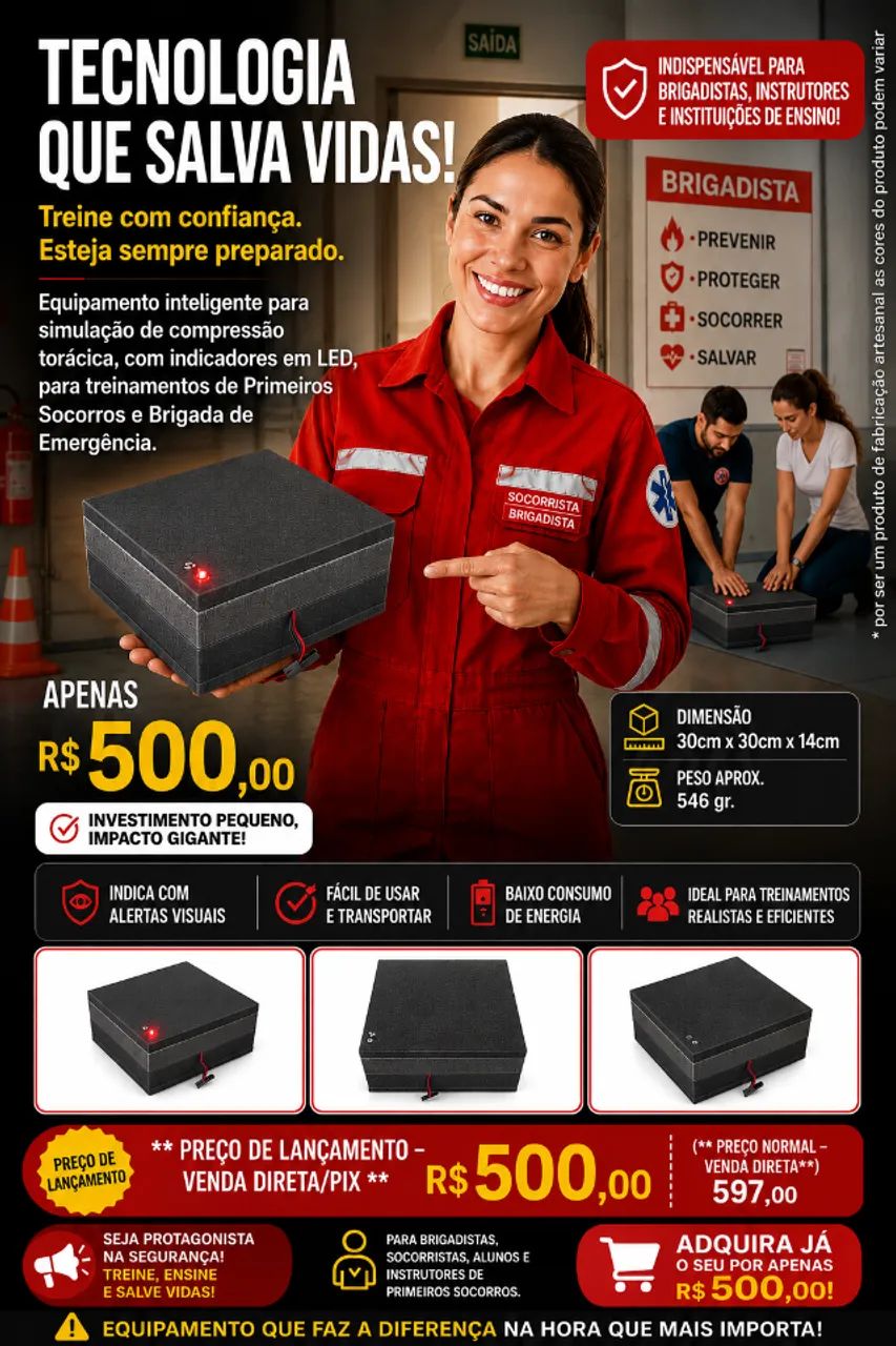Kosta Rcp Train Simulador Rcp Com Feedback Led - Foto 4