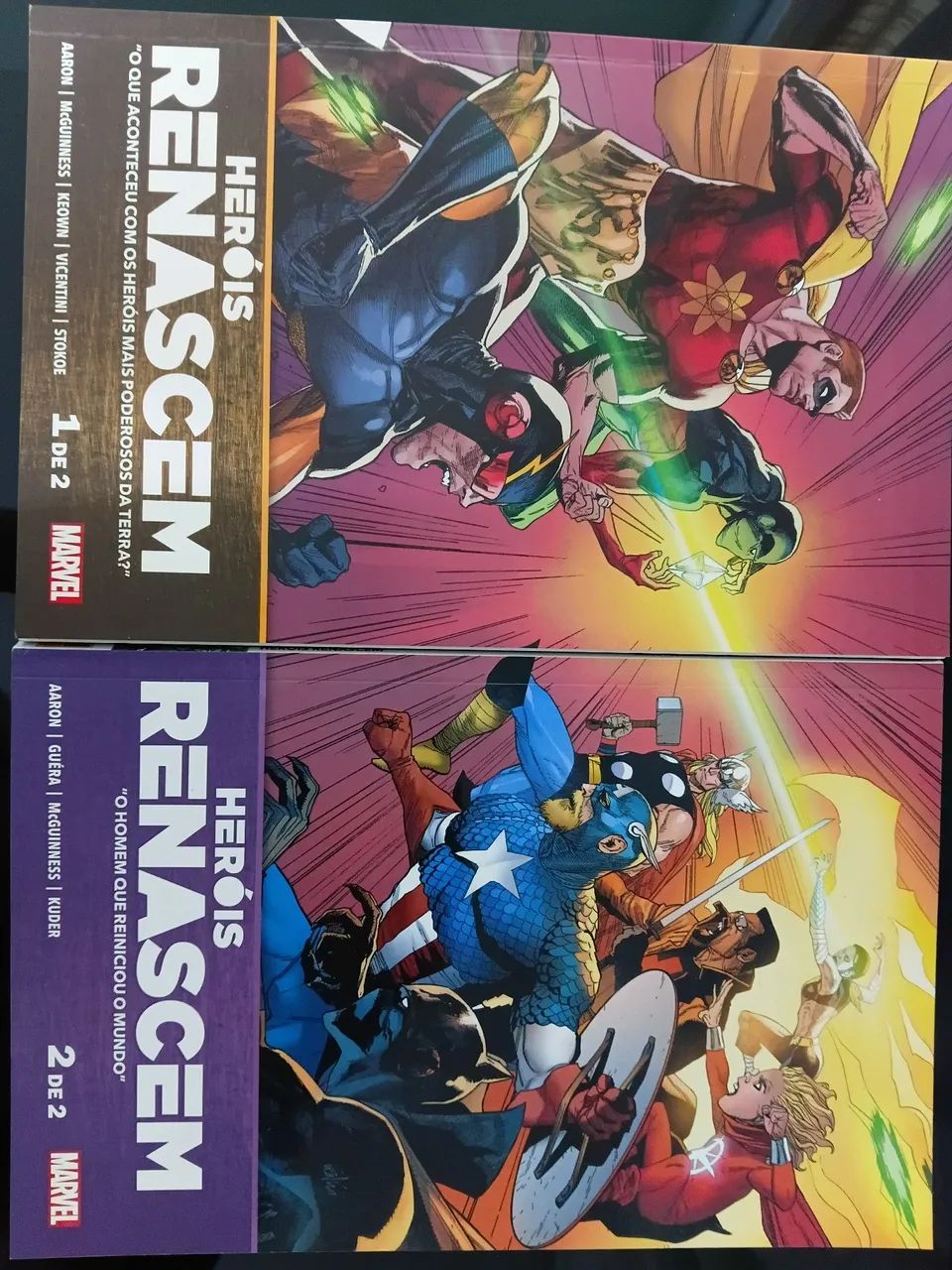 Herois renascem Marvel em dois volumes. 