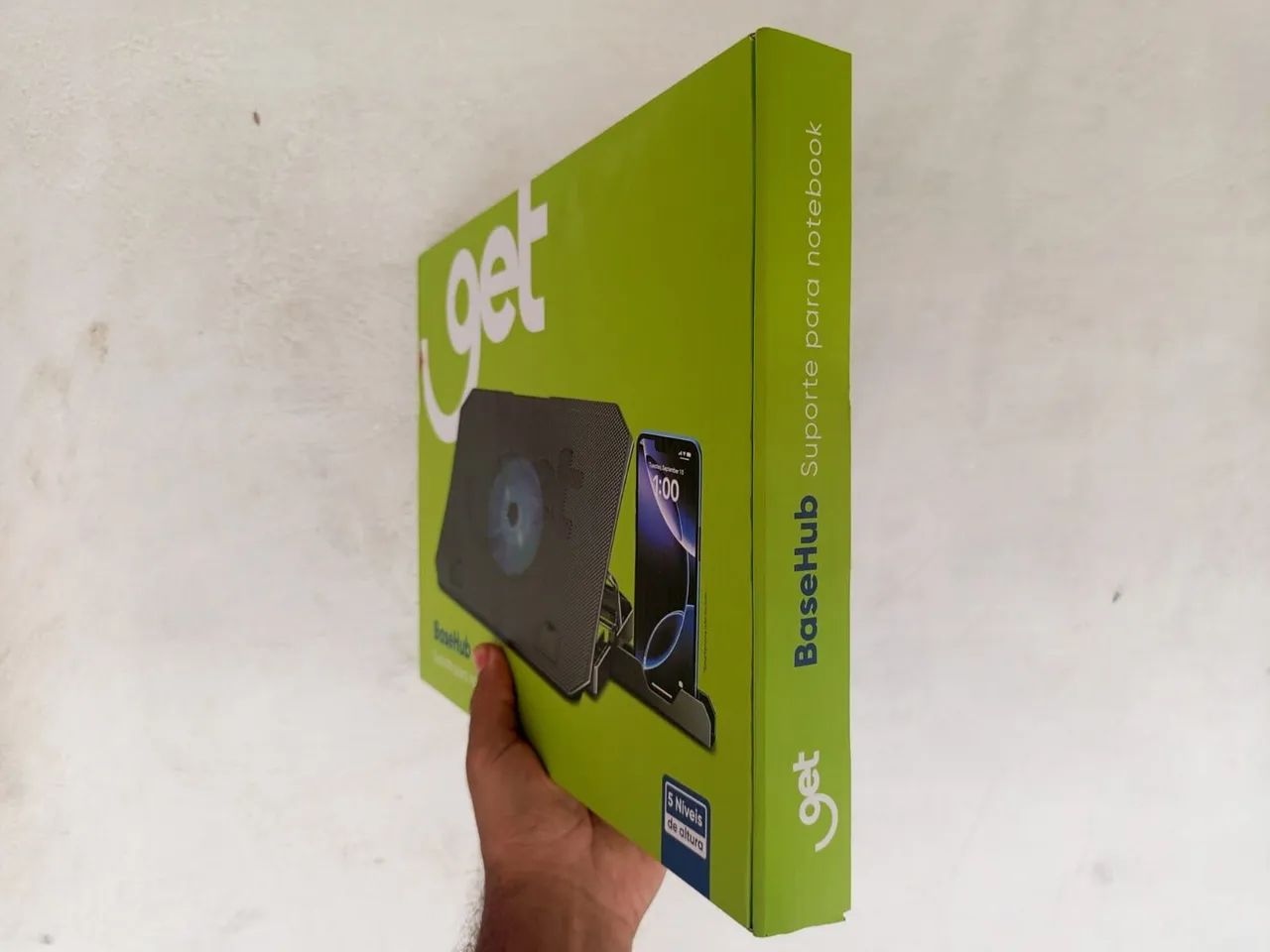 Suporte para notebook até 15.6" Get ajustável com cooler  - Foto 5