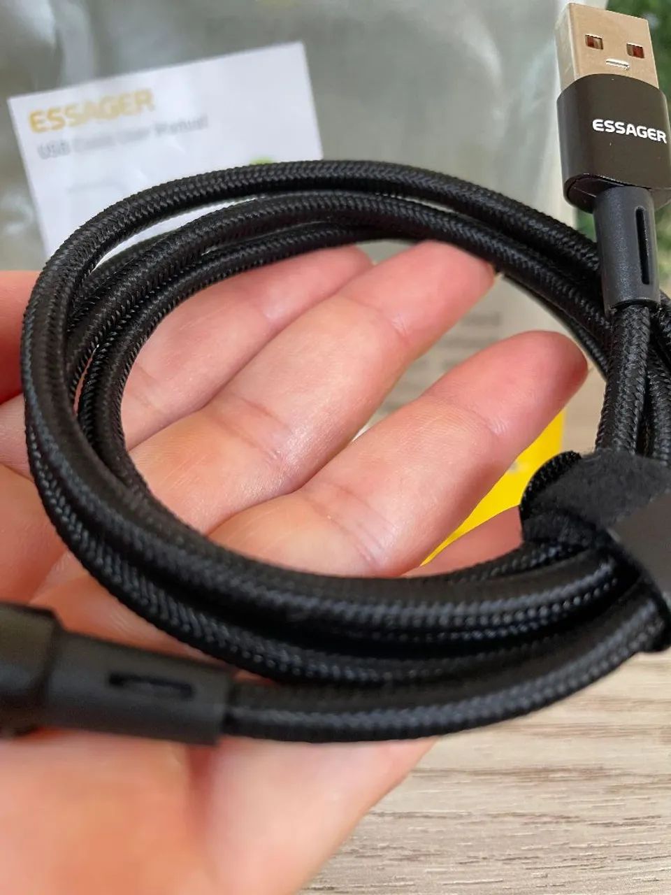 Cabo ESSAGER 90 Graus USB para C 100W 6A - Foto 5