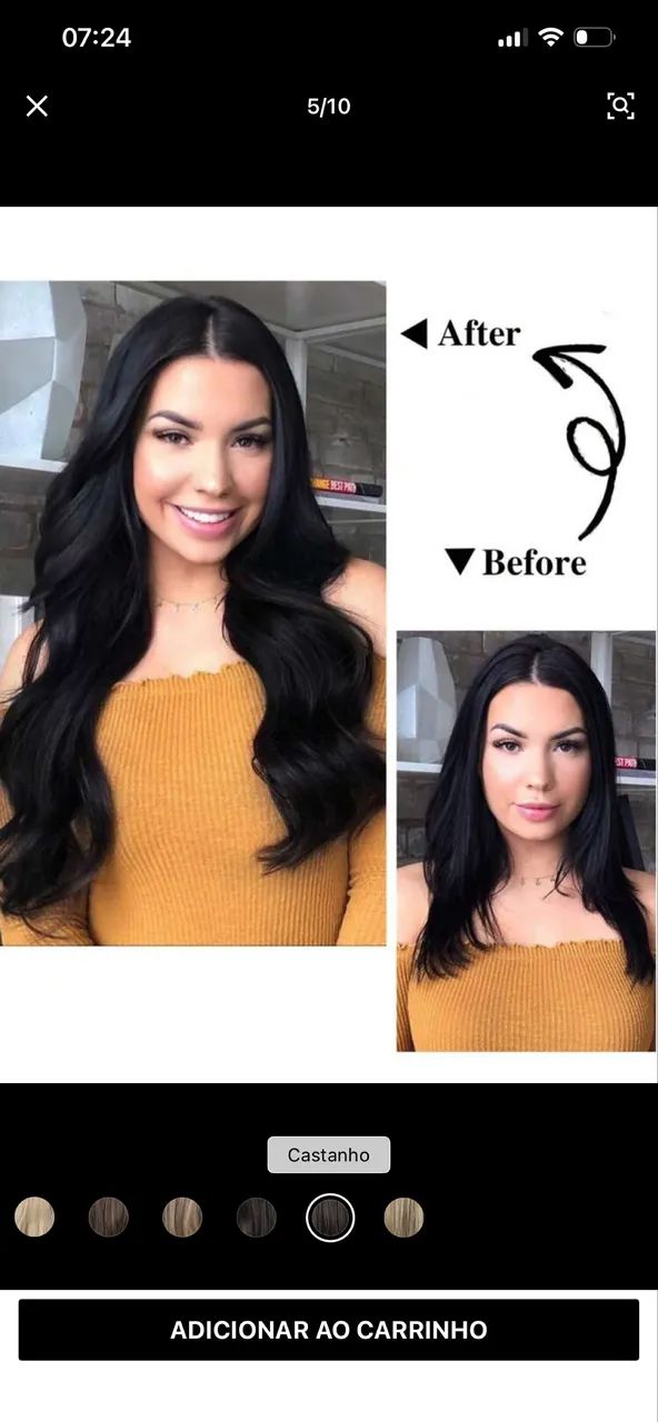 Cabelo mega hair NÃO HUMANO - Foto 3