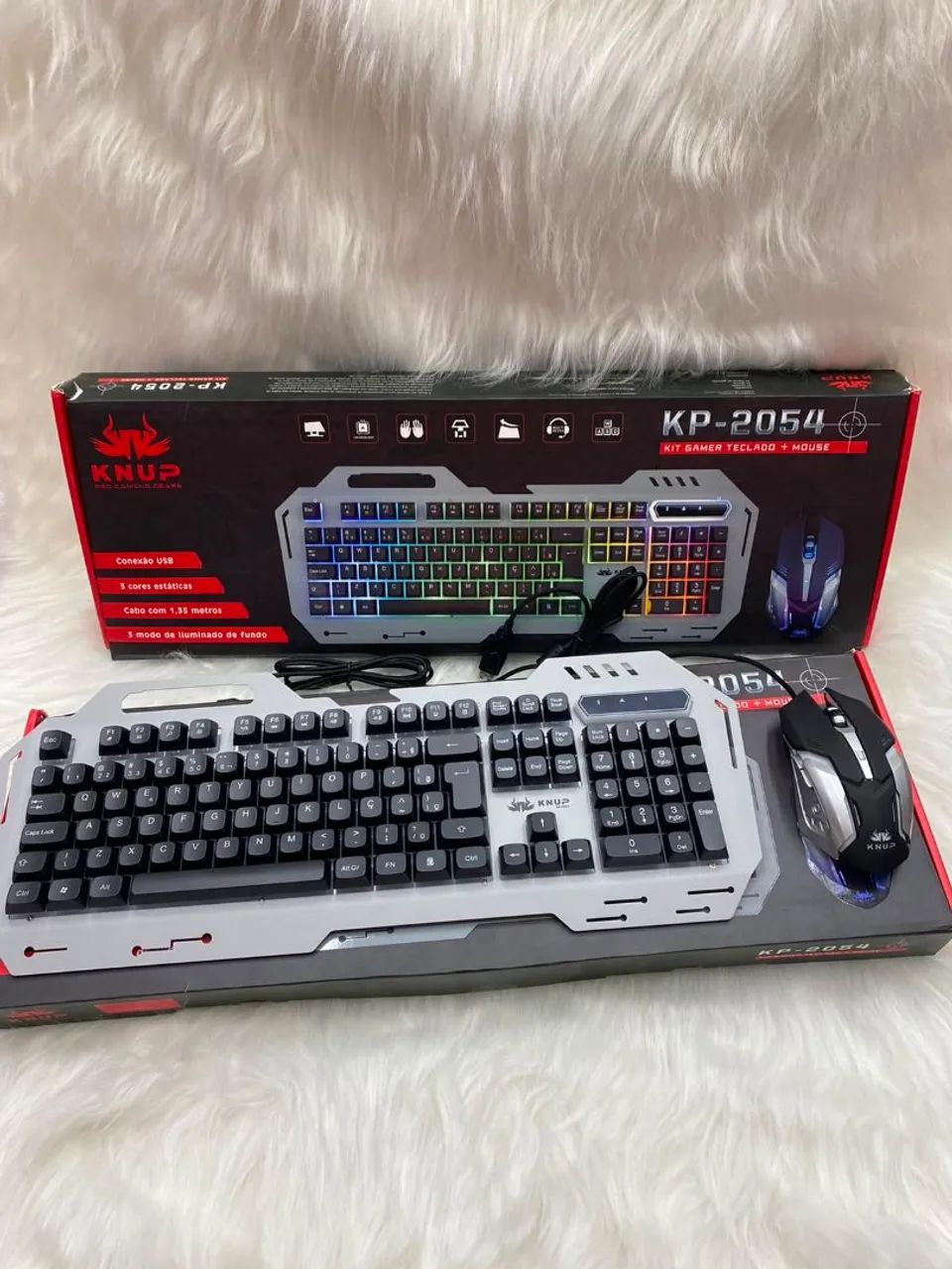 Teclado kit Gamer iluminação led