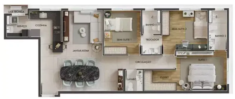 PLANTA 83m²