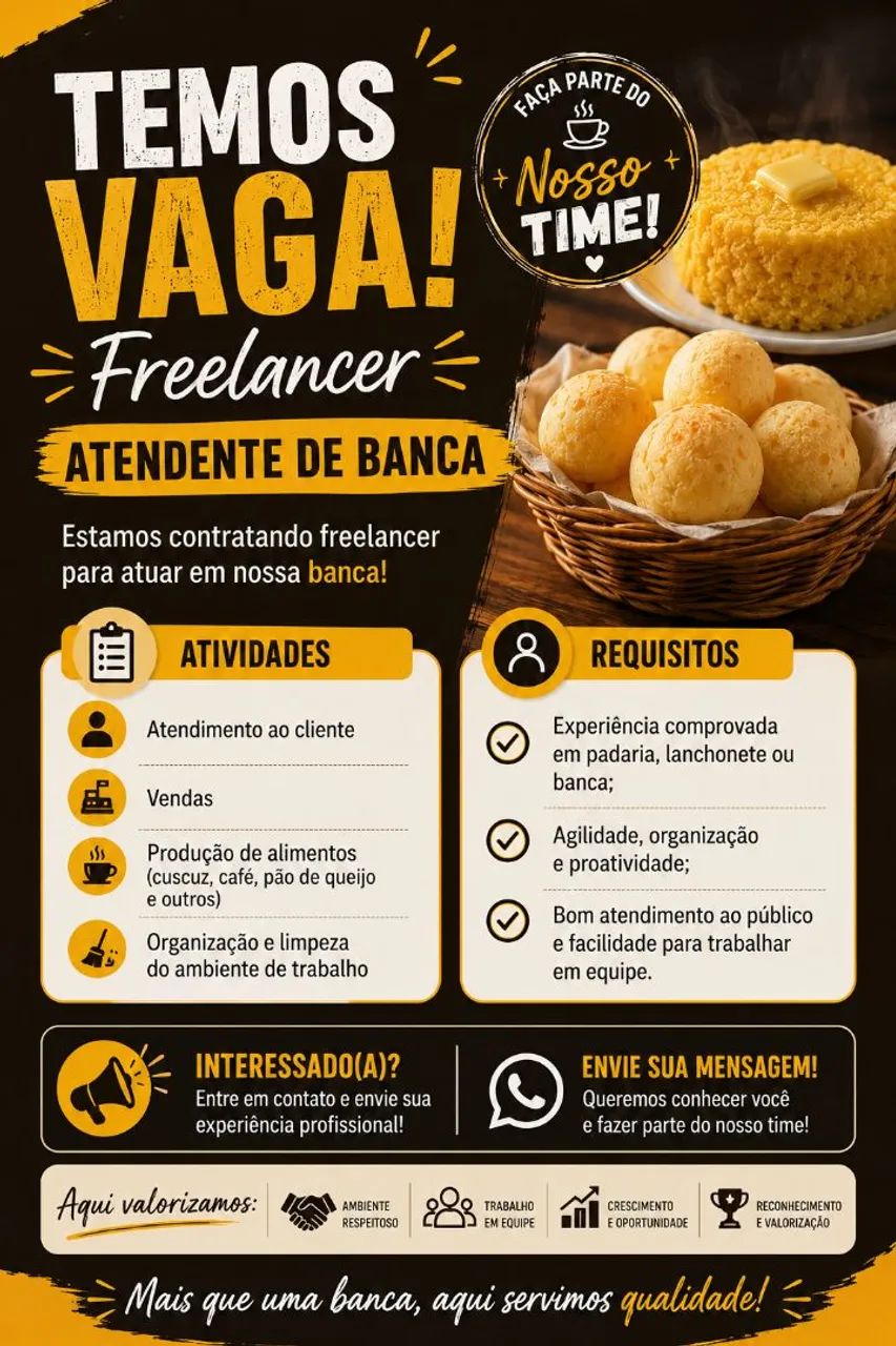 Vaga de free lancer 