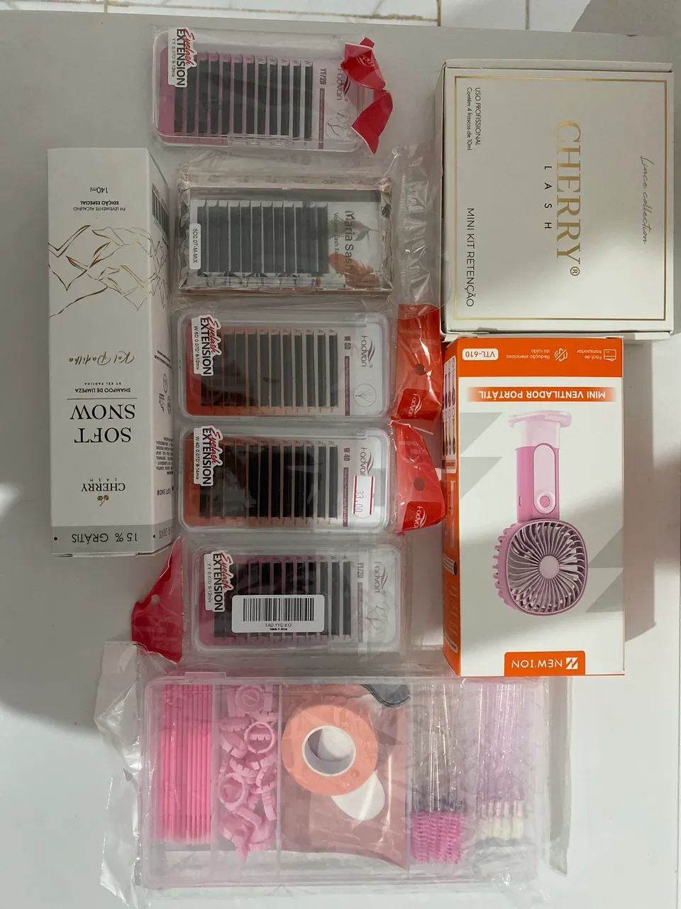 Kit completo de cílios para lash iniciantes 