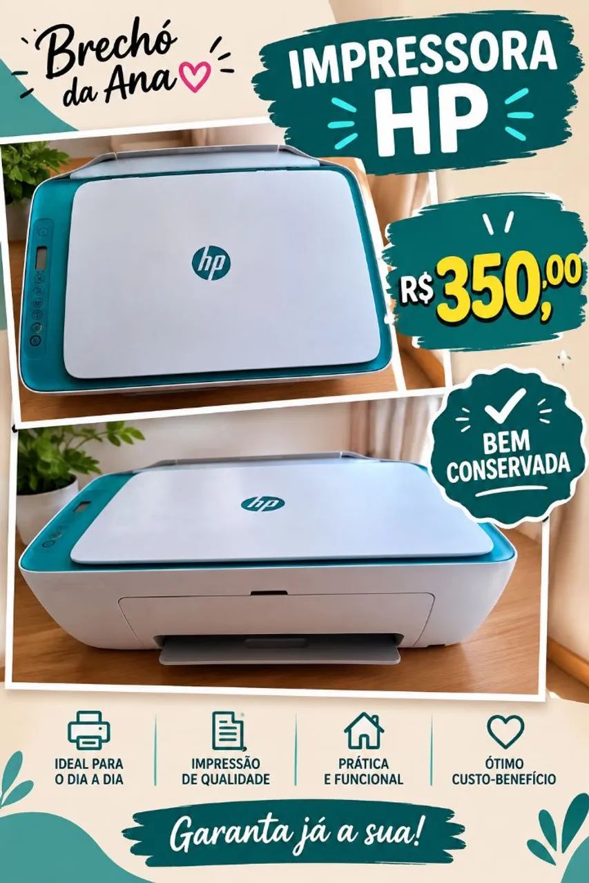 Vendo impressora HD deskjet 2640