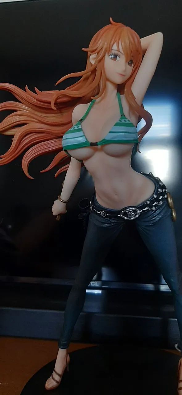Nami One Piece figure/estatueta com roupa destacavel - Foto 2