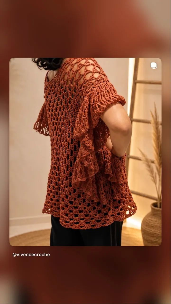 Bata de Crochê Feminina Artesanal - Sob Encomenda
