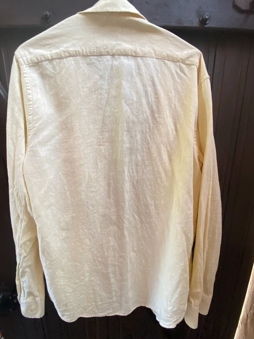 Camisa aviator original, linho com algodão. Semi nova, excelente estado. - Foto 2