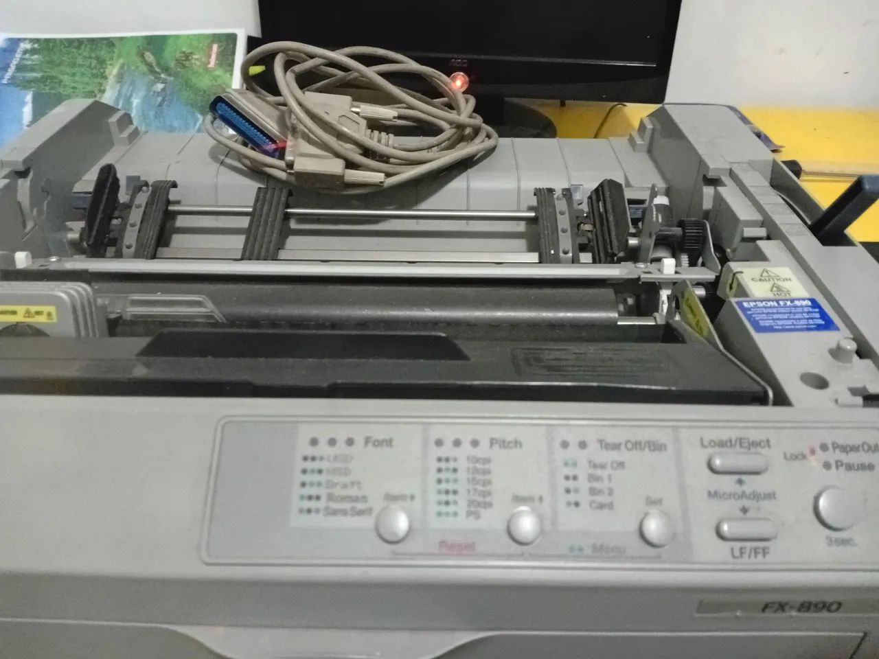 Impressora Matricial Epson FX-890 Serial Em Bom Estado com Cabos - Foto 3