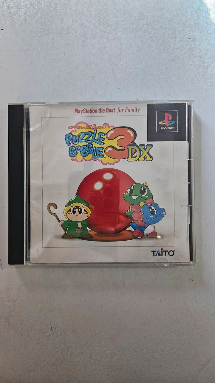 Puzzle Bobble 3dx Ps1 original japonês Playstation usado - Jogos