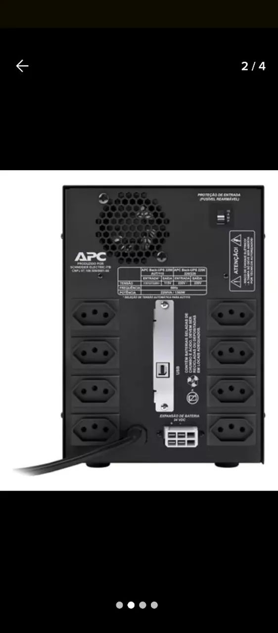 Nobreak 2200 VA APC BACK-UPS BR Bivolt