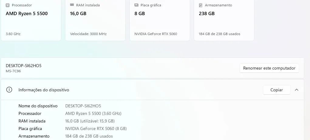 PC Gamer RTX 5060 + Ryzen 5 - Foto 2