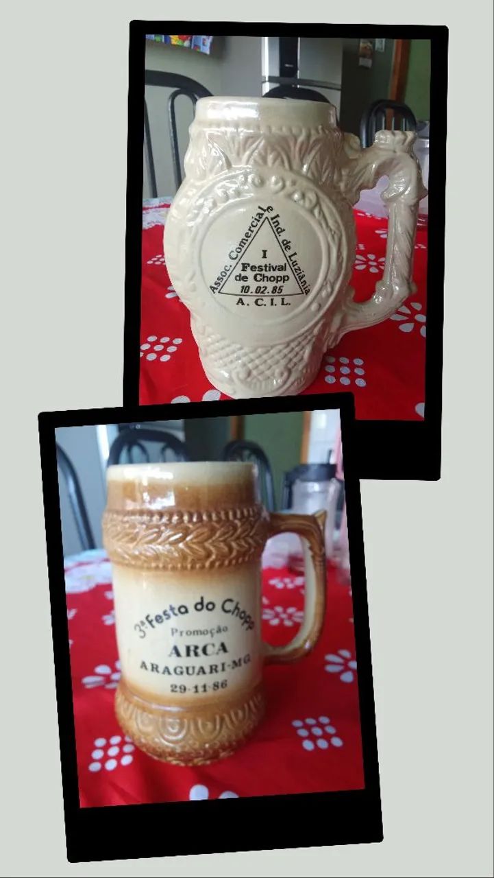 LOTE DE CANECA DE CHOPP ANTIGA 
