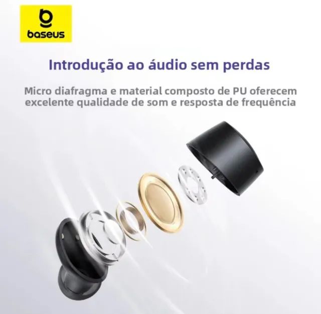 Fone Baseus Bowie E18 Bluetooth 5.3 - Frete Gratis p/BH!! - Foto 5