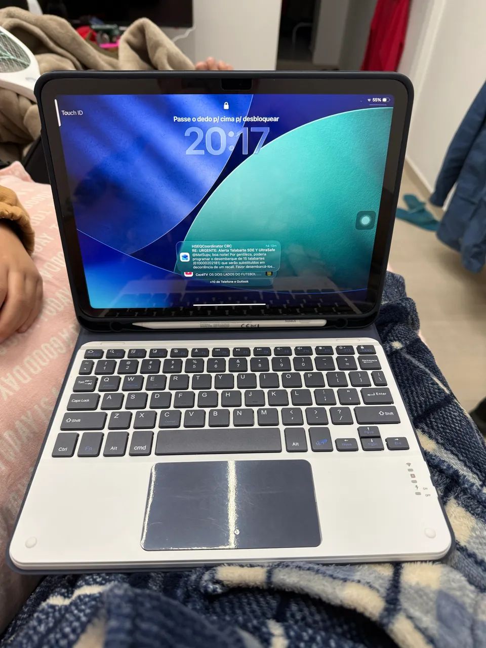 teclado e capa magnética Bluetooth para IPAD Air  M4 11 pol - Foto 5