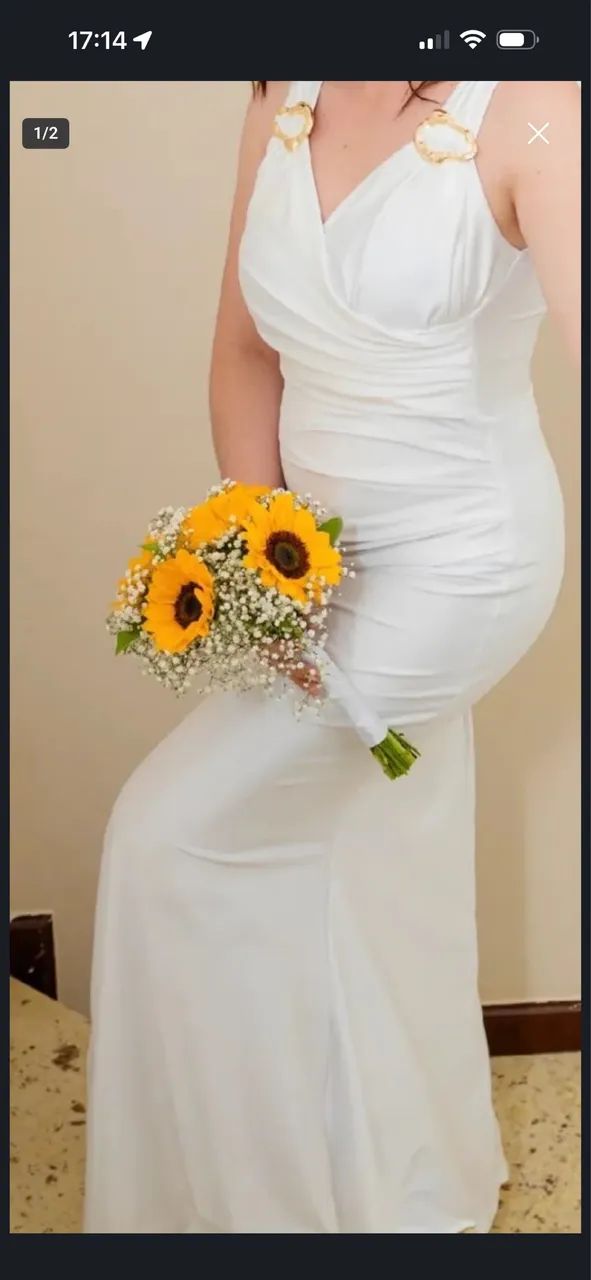 Vestido noiva e sapatos, usado uma única vez!!Não perca a oportunidade!! - Foto 3
