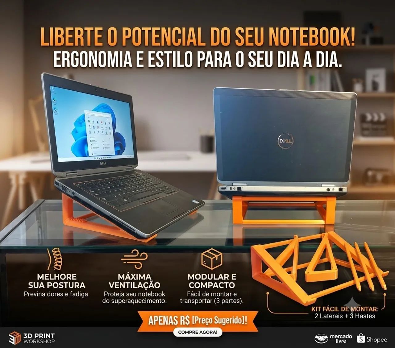 Suporte para notebook 