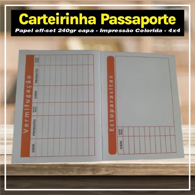 Carteirinha de Vacinação Passaporte Pet - Foto 5