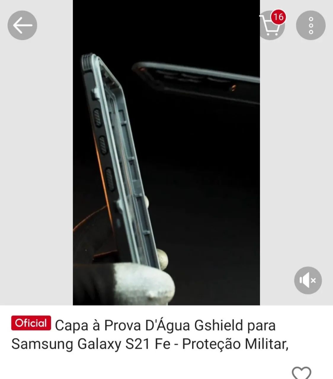 Capa protetora a prova d'água S21 fe - Foto 5
