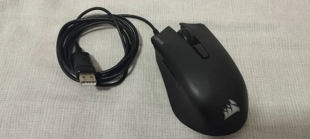 Mouse Gamer Corsair Harpoon RGB Pro 12000 DPI - Leve 85g - Funcionando