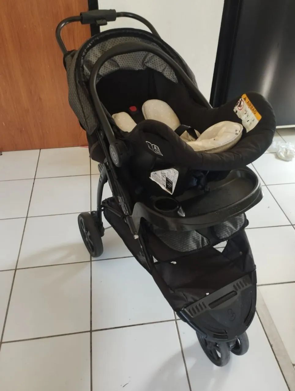 Carrinho de bebê e bebê conforto Galzerano  - Foto 3