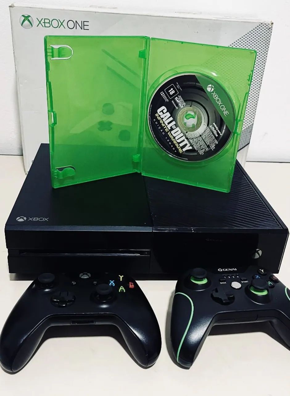 Xbox One Completo 500GB + Jogo CoD + 2 Controles e Caixa<br> - Foto 2