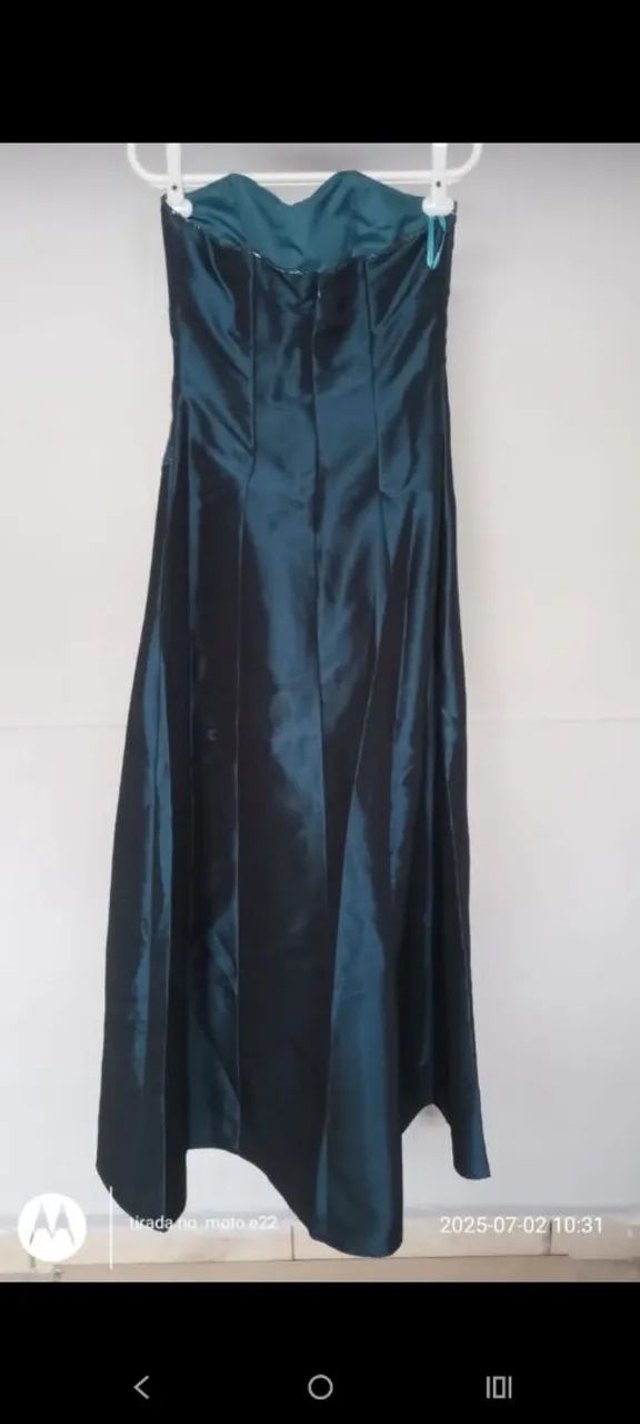 Vestido de festa ciano - Foto 3
