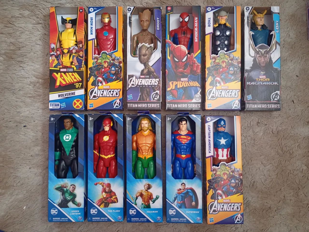 Bonecos Marvel e DC 30cm