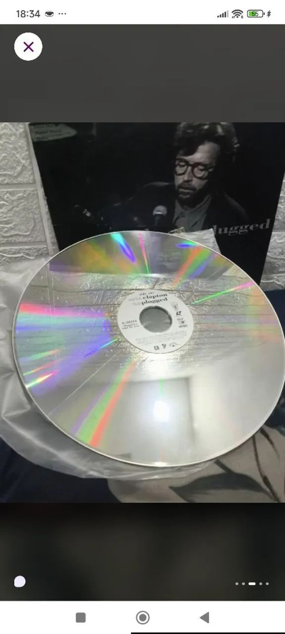 laserdisc Eric Clapton unplugged excelente para colecionadores  - Foto 3