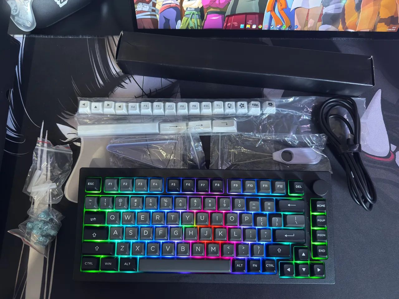 TECLADO AKKO 5075B PLUS V2 SWITCH AZUL - Foto 2
