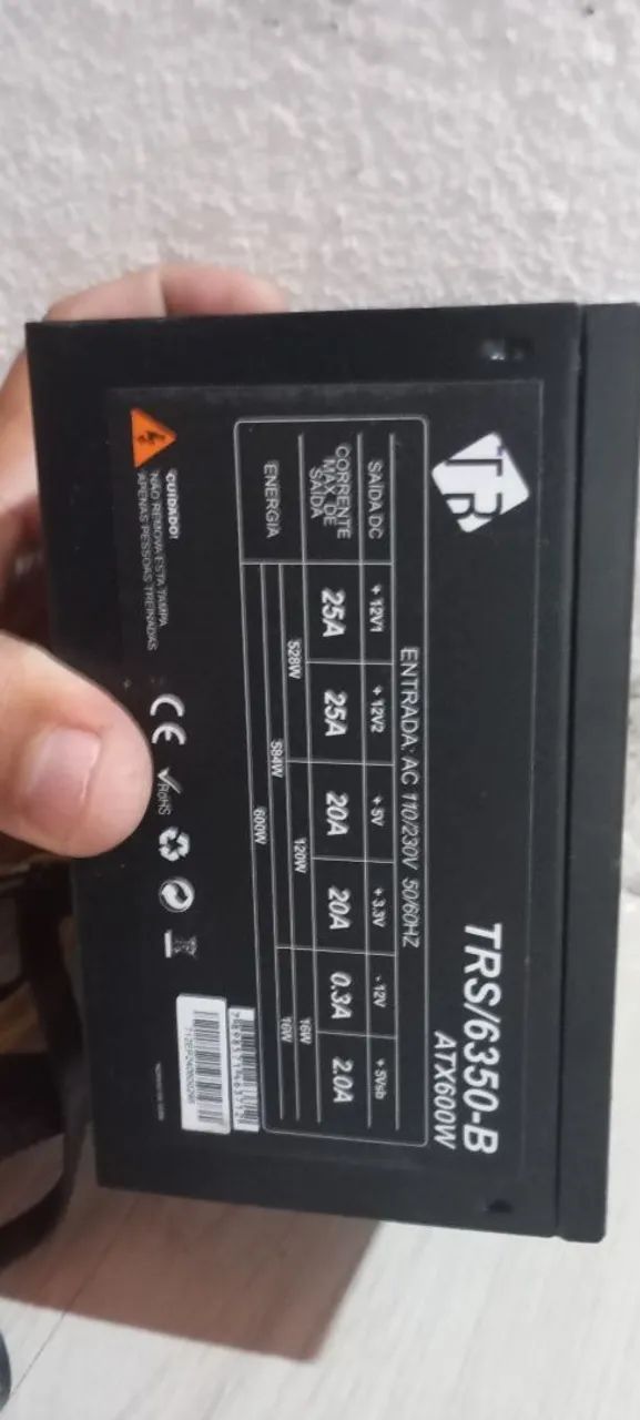 Fonte real  ATX600w - Foto 2
