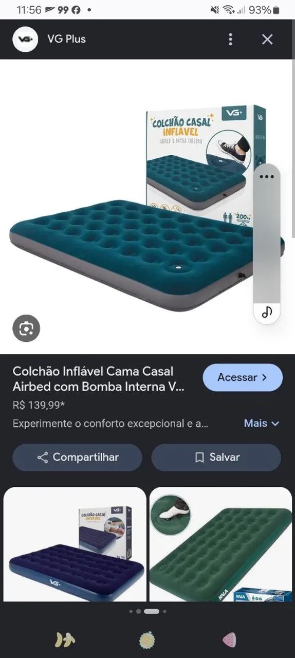 Colchão inflamável 