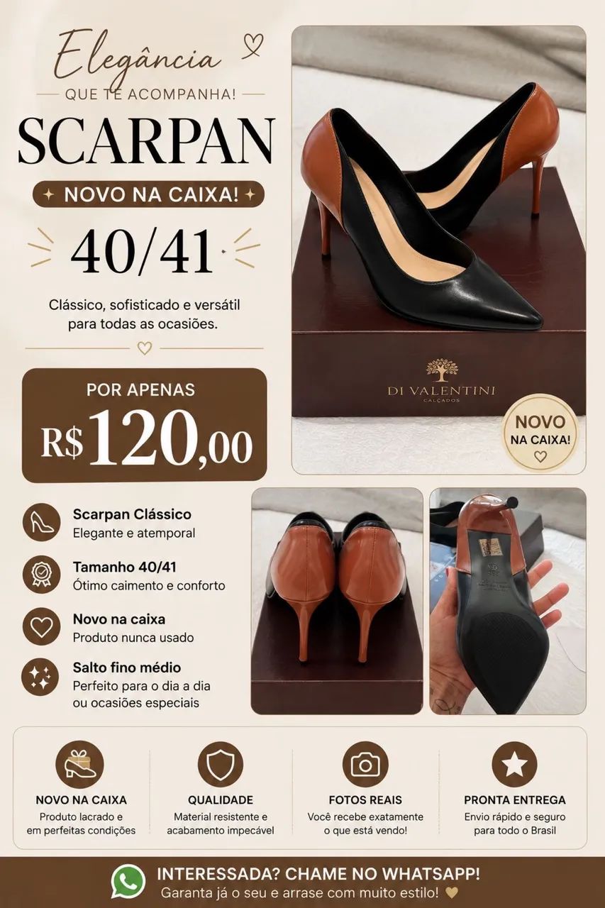 Scarpan 40/41 novo 