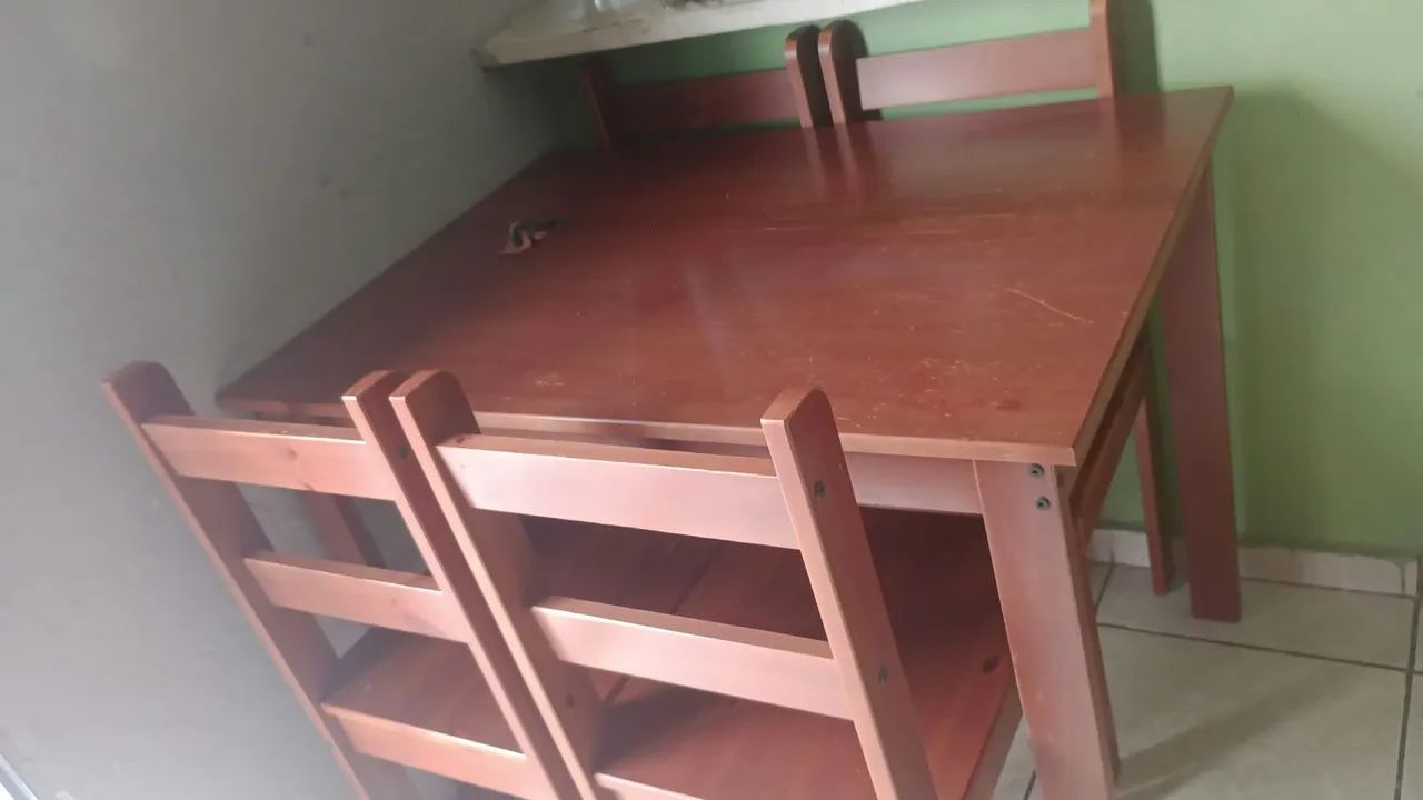 Mesa de madeira maciça  - Foto 2