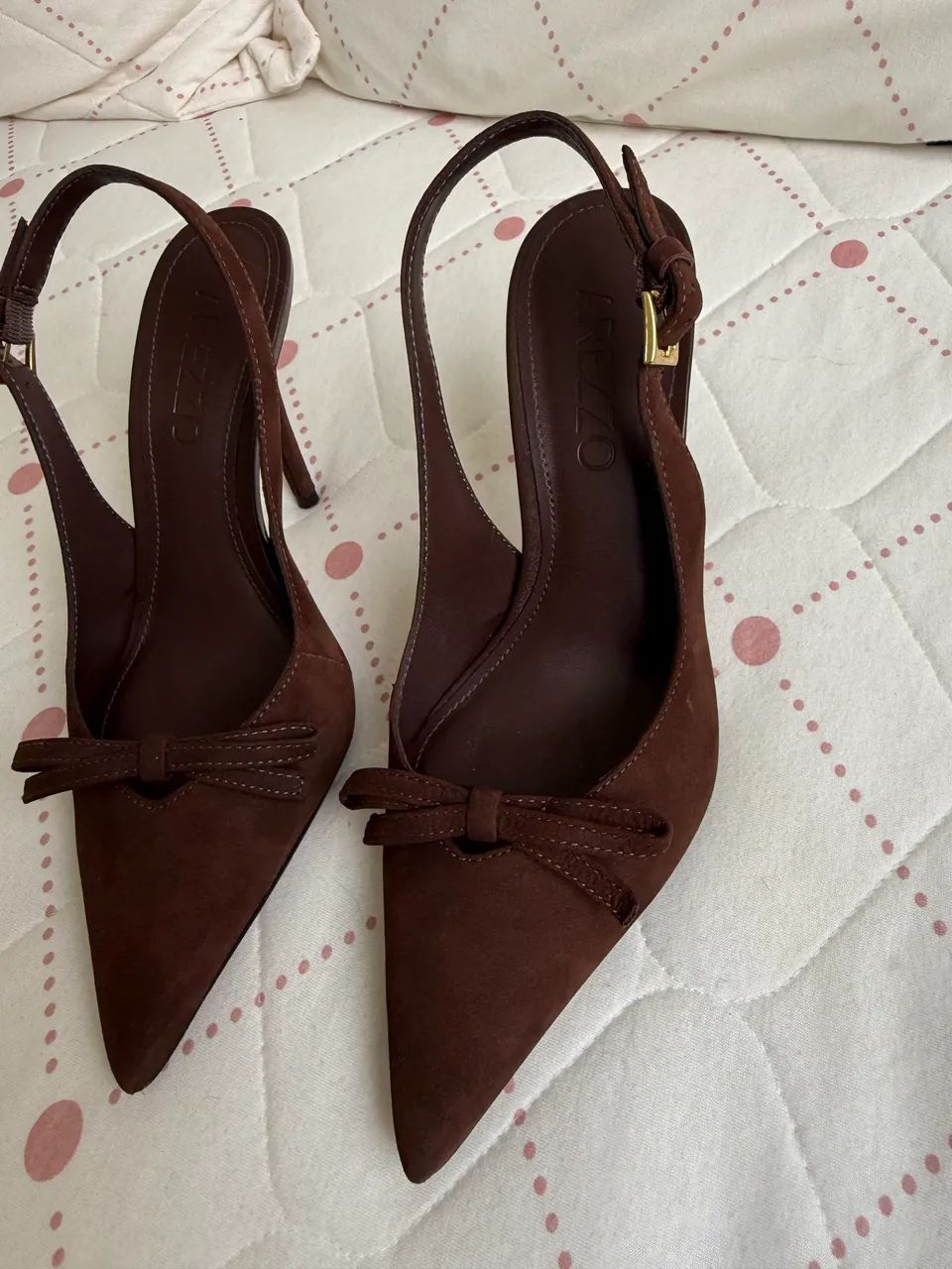 Scarpin marrom Arezzo 35 - Foto 5