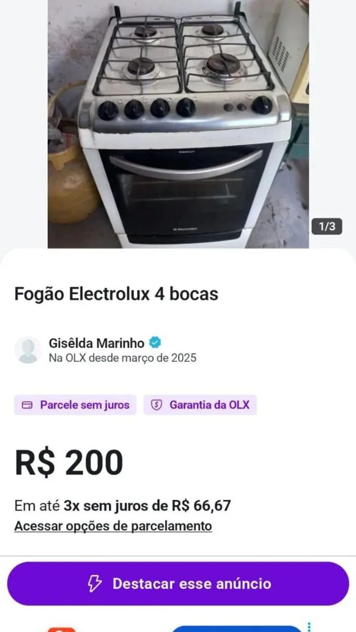Fogão Electrolux 
