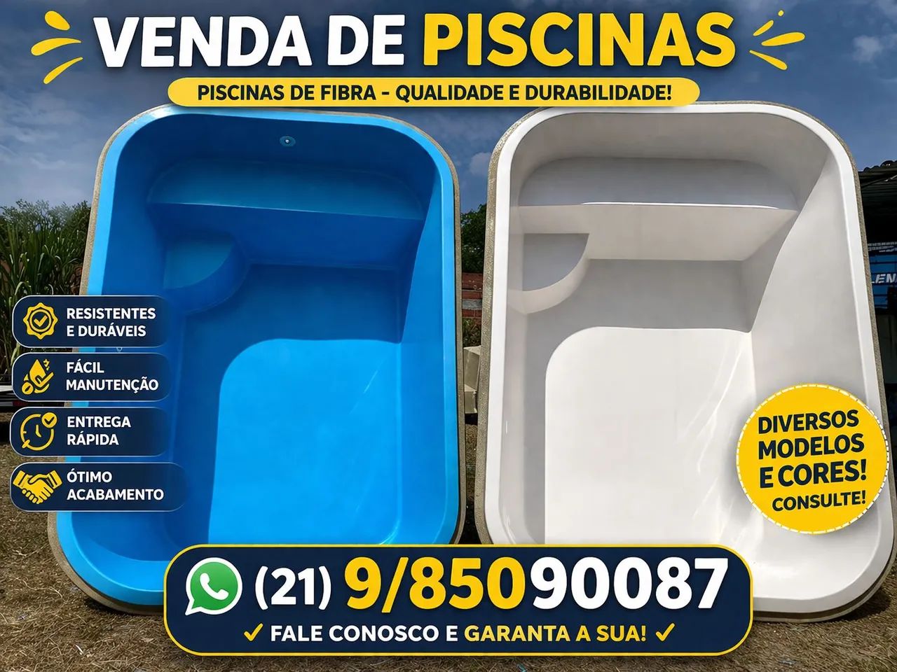 Piscina de fibra 