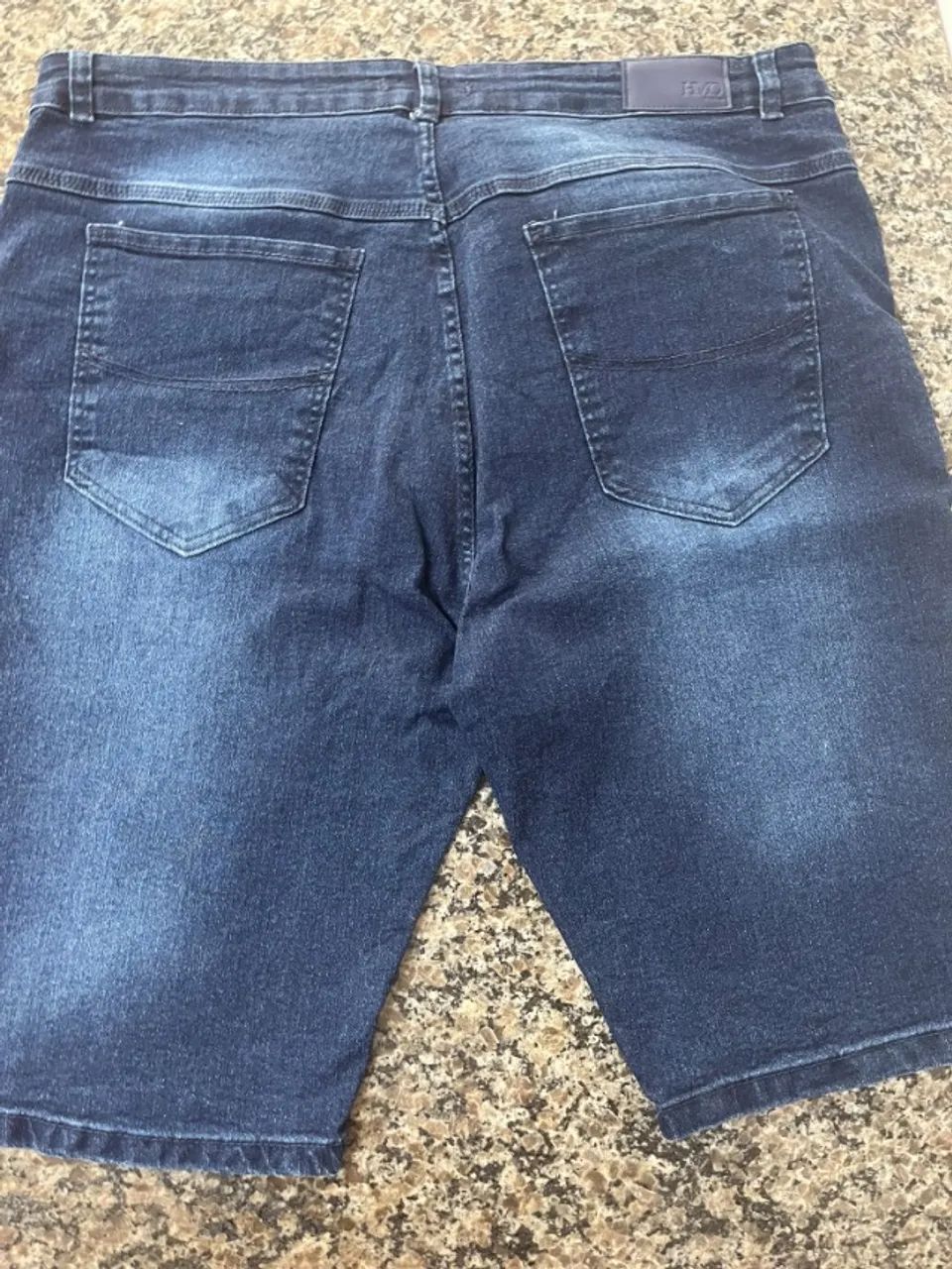 Bermuda Jeans Masculina Tamanho 54 - Semi Nova! - Foto 4