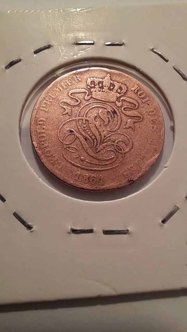 Duas moedas antigas europeias (1864 e 1966). MAIS uma moeda de BRINDE! - Foto 4