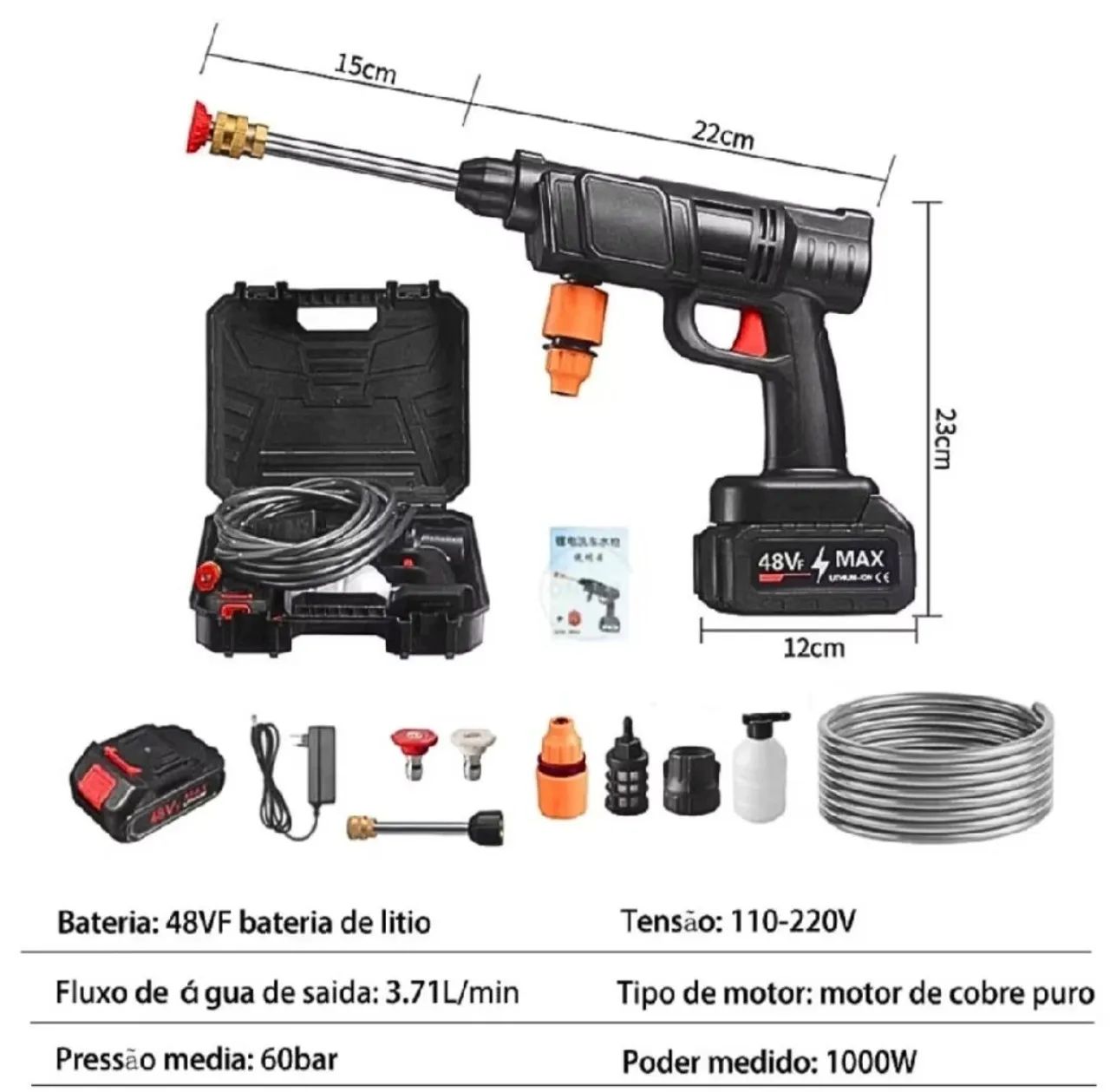 Kit lavadora de alta pressão nova! - Foto 2